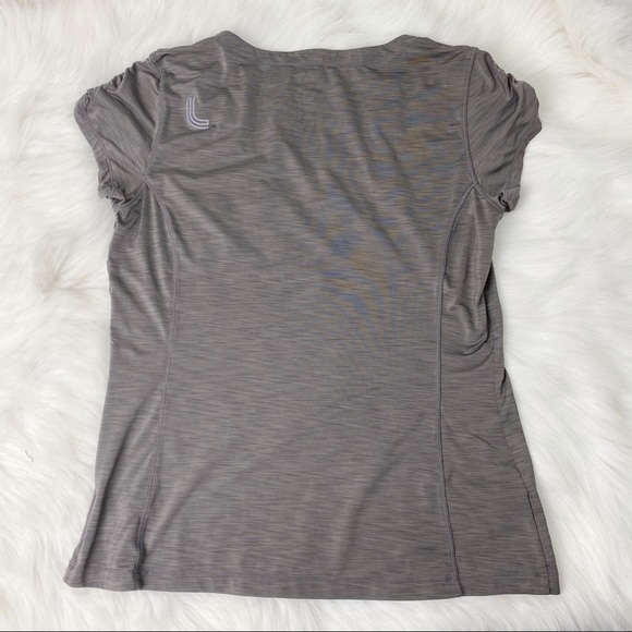Lole Short Sleeve Shirt Grey Size Large - Picture 2 of 6